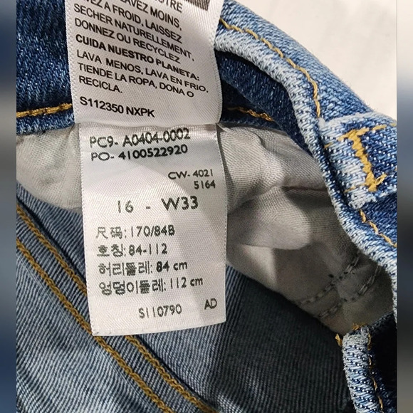 Signature Levi Strauss Heritage High Rise Straight Leg Blue Denim Sz 16 - Picture 5 of 7